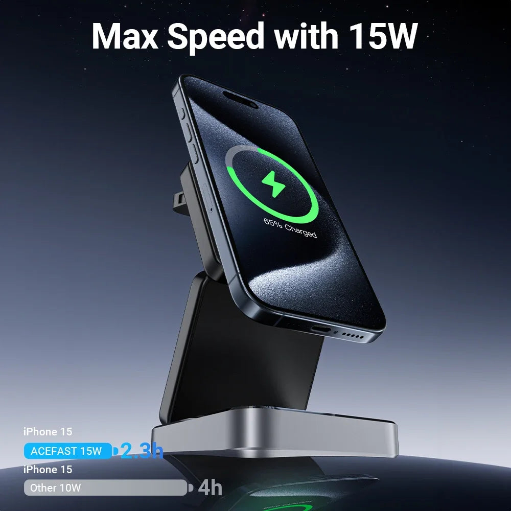 3-in-1 Foldable Wireless Charging Stand