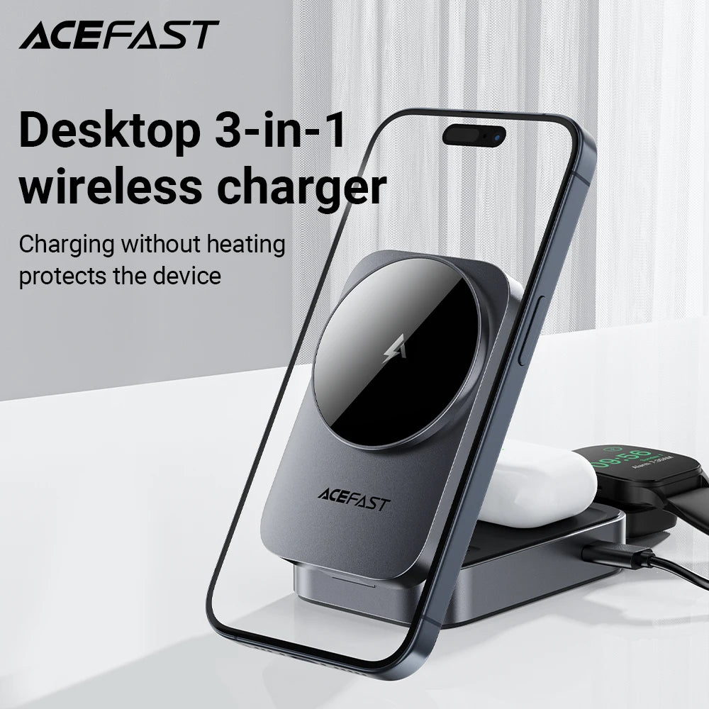 3-in-1 Foldable Wireless Charging Stand