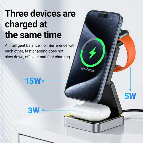 3-in-1 Foldable Wireless Charging Stand