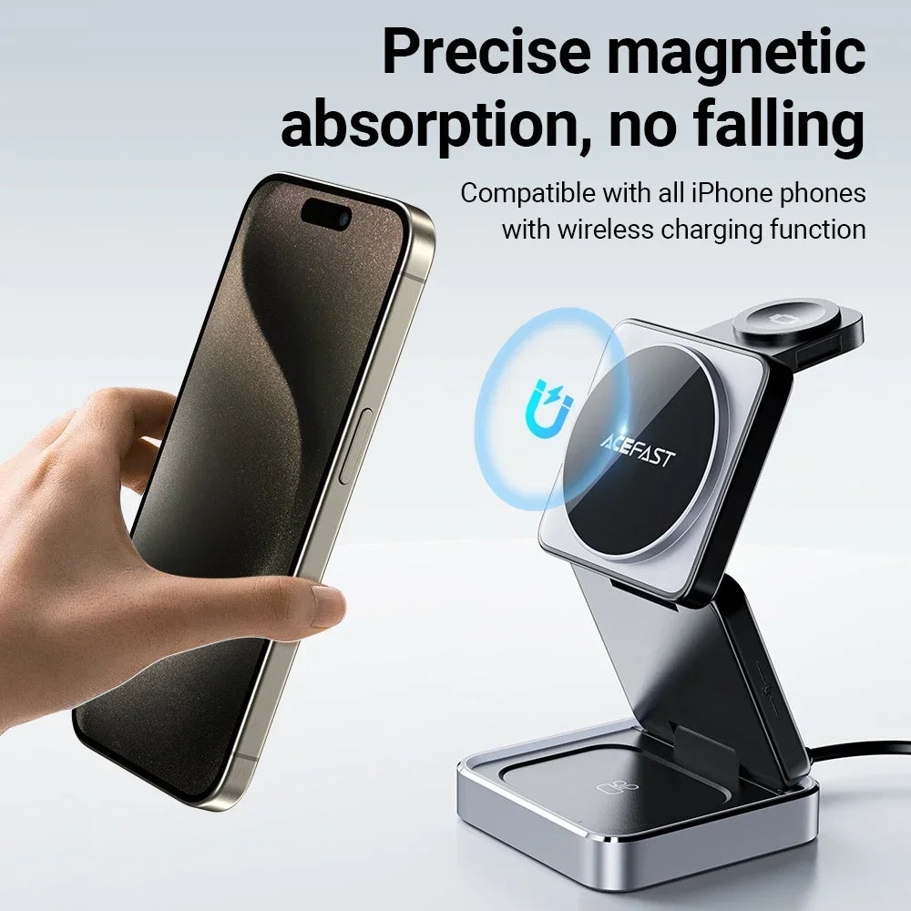 3-in-1 Foldable Wireless Charging Stand