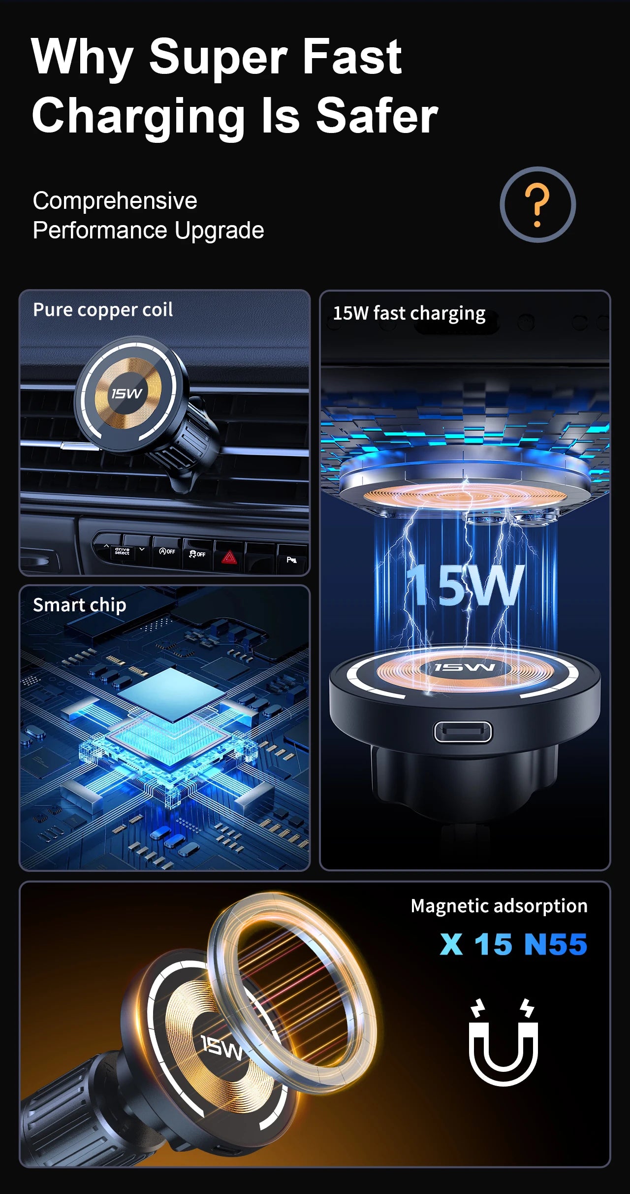 Magnetic Air Vent Car Phone Mount