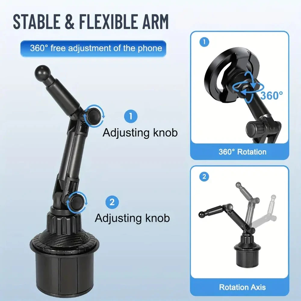 360° MagSafe Cup Holder Phone Mount