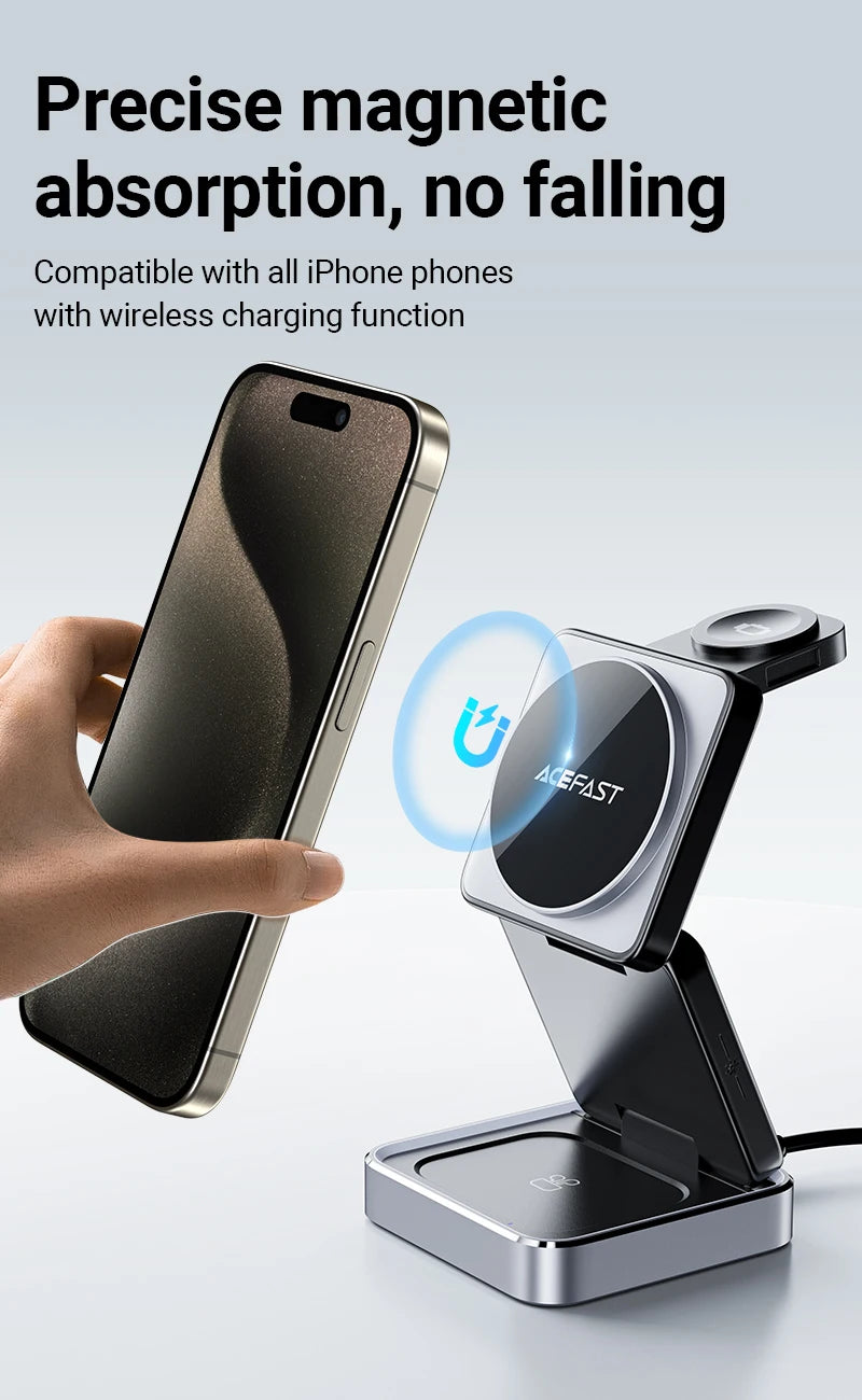 3-in-1 Foldable Wireless Charging Stand