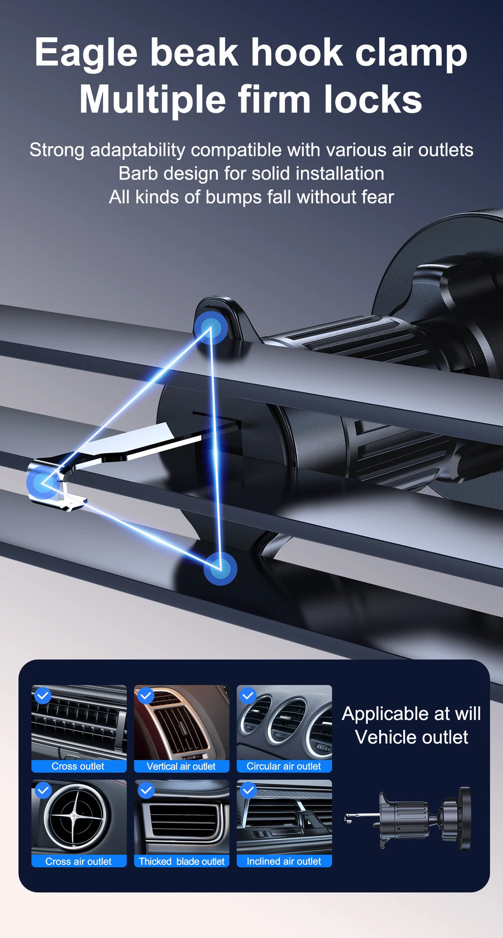 Magnetic Air Vent Car Phone Mount