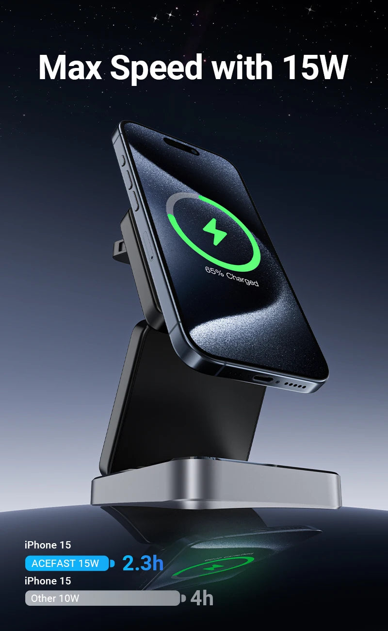 3-in-1 Foldable Wireless Charging Stand